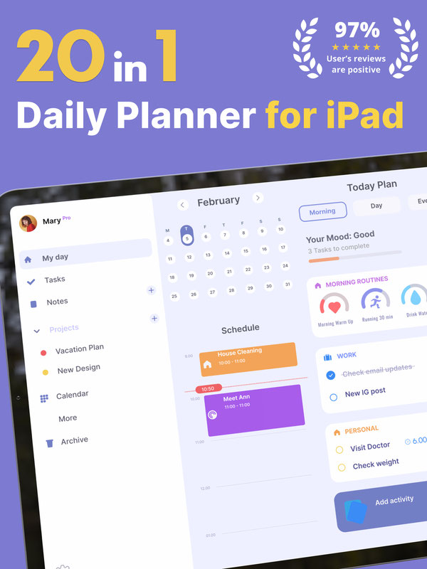 Brite - Daily Planner App For IPhone, IPad, Mac & Web: All-in-one Daily ...